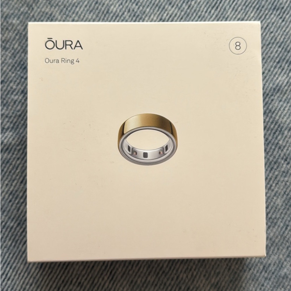 New Oura Ring Gold Series 4 Size 8